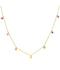 Rainbow Charm Necklace - 14K